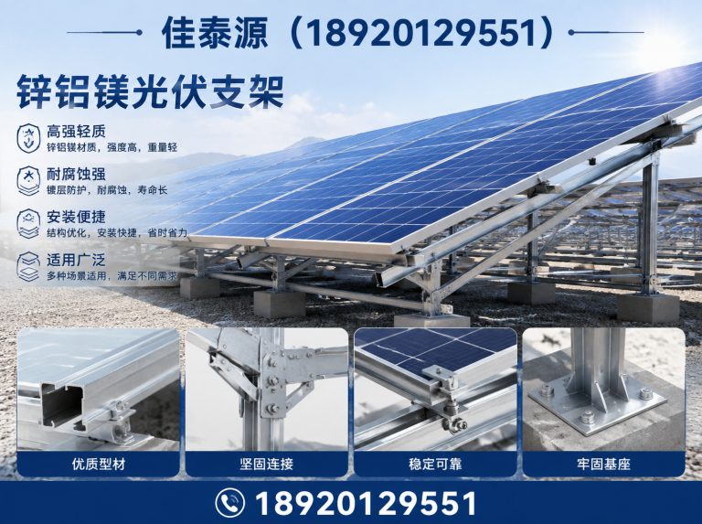 静海区锌铝镁光伏支架展示图